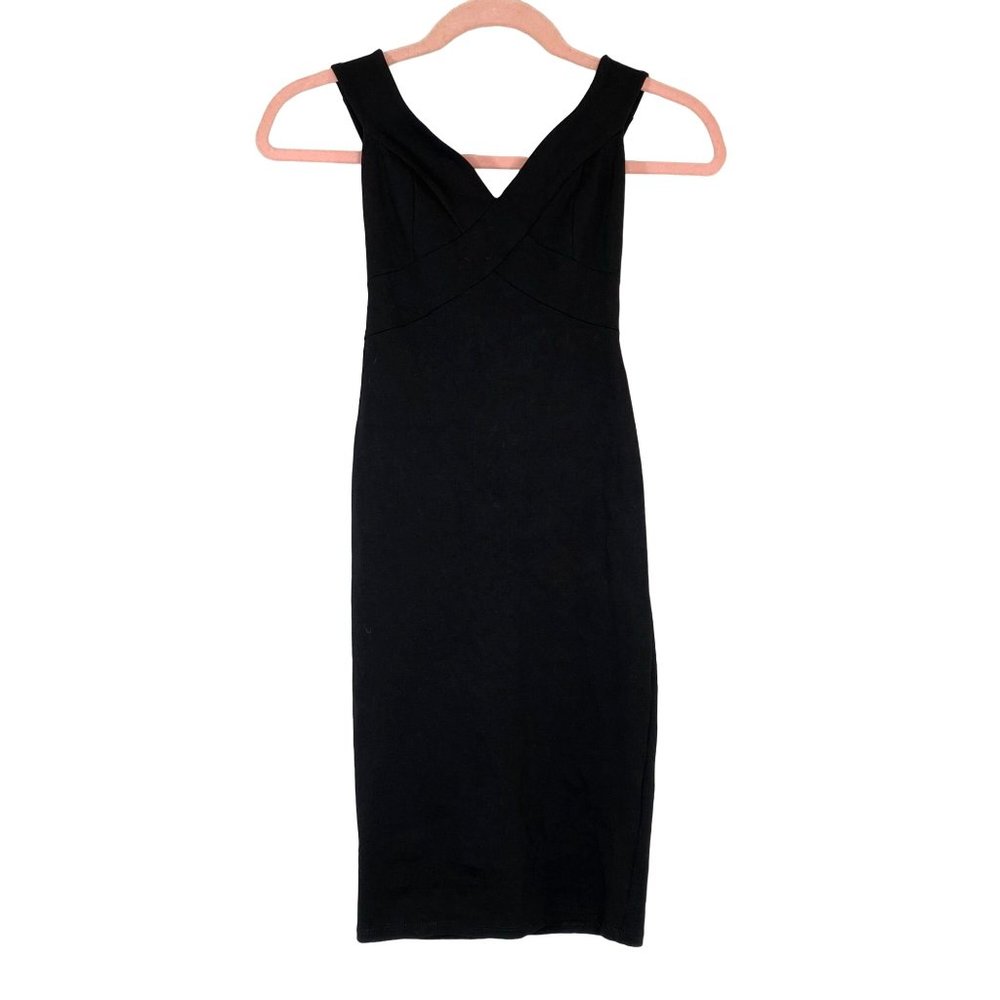Lulus Bodycon Mini Dress Women Size XS Black Cutout Back Lined Party USA Stretch - Picture 1 of 6